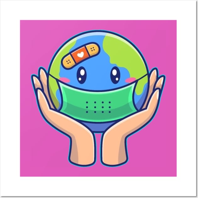 Save the world Wall Art by Bravetee